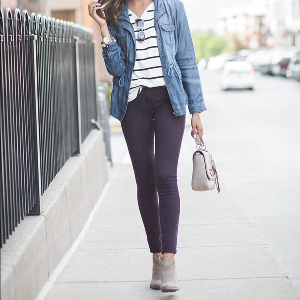 Grace & Lace Merlot Mid Rise Jeggings